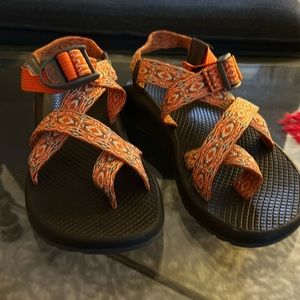 Chaco Sandals. Pretty Orange